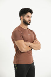 Fenrir Rustic Mesh Tee - Brown