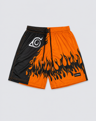 Naruto anime gym shorts with graphic print, athletic fit – Fenrir